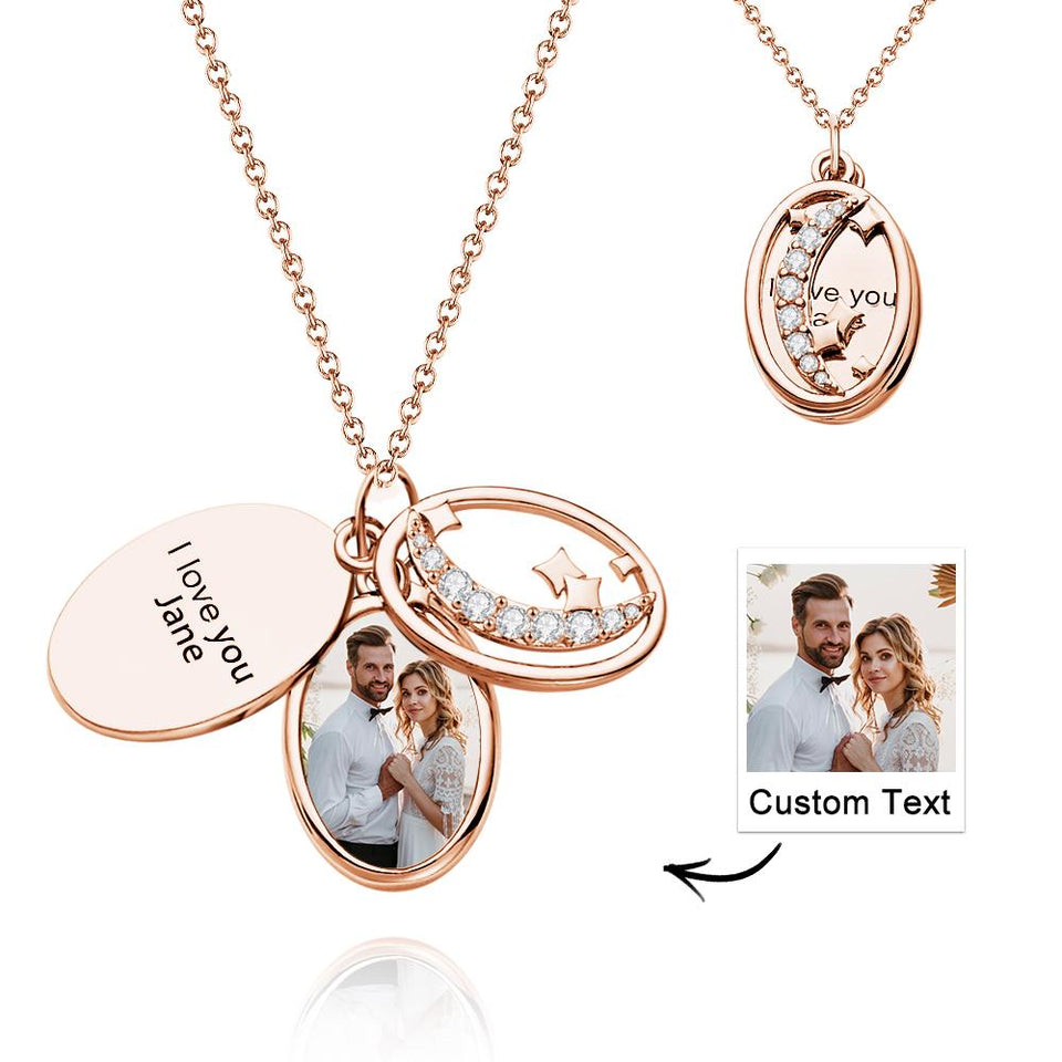 Engraved Wings Delicate Diamond - Personalized Engraved Multi-layer Star Rhinestone