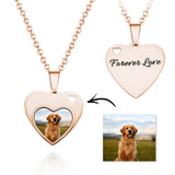 Forver Love - Personalized Black Filter Photo Necklace