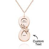 Mom Infinity - Personalized Mother Engraved Infinity Necklace