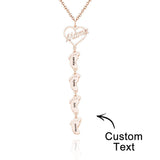 Heart Baby Feet Charm - Personalized Newborn Necklace
