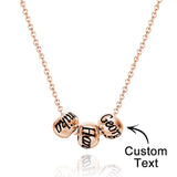 Engraved Necklace Optional Bead Charm Optional Bead Charm - gift for who lost a loved one - Personalized Necklace