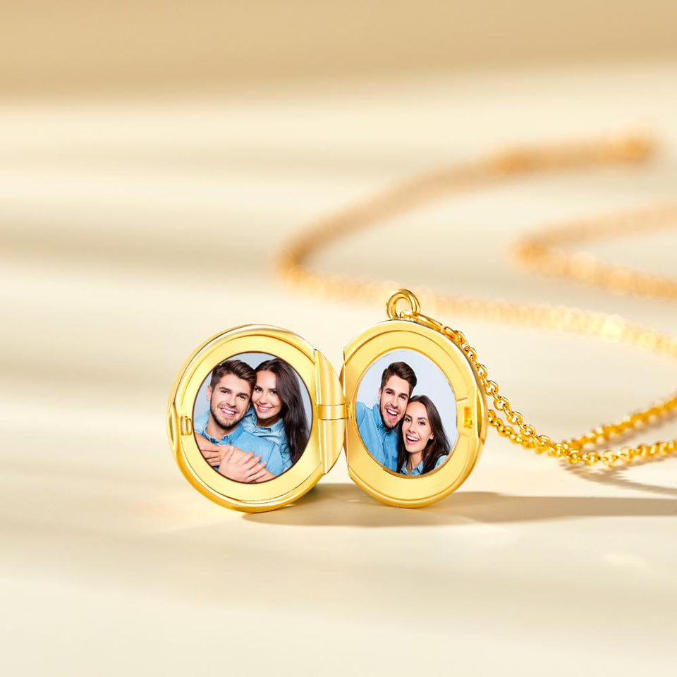 Any Photo Flower - Personalized Flower Photo Necklace