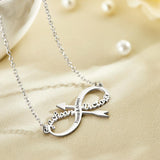 Infinity Arrow Name - Personalized Couple Infinity Arrow Necklace