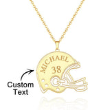 Touchdown - Personalized Football Sports Helmet Necklace
