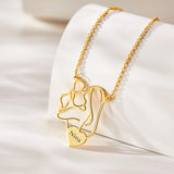 Mother's Love - Personalized Mother Engraved Mom Baby Necklace