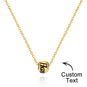 Engraved Necklace Optional Bead Charm Optional Bead Charm - gift for who lost a loved one - Personalized Necklace