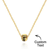 Engraved Necklace Optional Bead Charm Optional Bead Charm - gift for who lost a loved one - Personalized Necklace