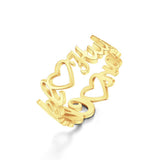 Heart-Shaped Double Names - Personalized Heart-Shaped Double Names