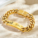 Any Photo - Personalized Couple Photo Vintage Bracelet