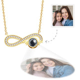 Gift for who lost a loved one - Personalized Infinity Symbol Projection Charm