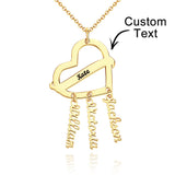 Nana's Babies - Personalized Grandma Engraved Dream Catcher Heart Necklace