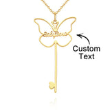 Butterfly Charm - Personalized Butterfly Necklace