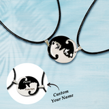 Matching Cat - Personalized Couple Matching Cat Necklace