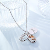 Engraved Wings Delicate Diamond - Personalized Engraved Multi-layer Star Rhinestone