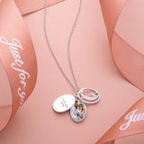 Engraved Wings Delicate Diamond - Personalized Engraved Multi-layer Star Rhinestone