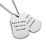 Any Photo - Personalized Double Dog Tag Necklace