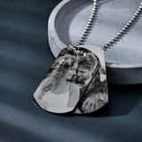 Any Photo - Personalized Double Dog Tag Necklace