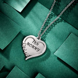 Heart Rhinestones Name - Personalized Mother Heart Rhinestones Name Necklace