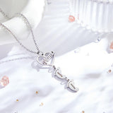 Heart Baby Feet Charm - Personalized Newborn Necklace