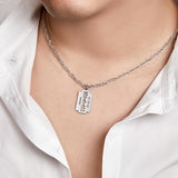 Funny Gift - Personalized Father Razor Blade Pendant
