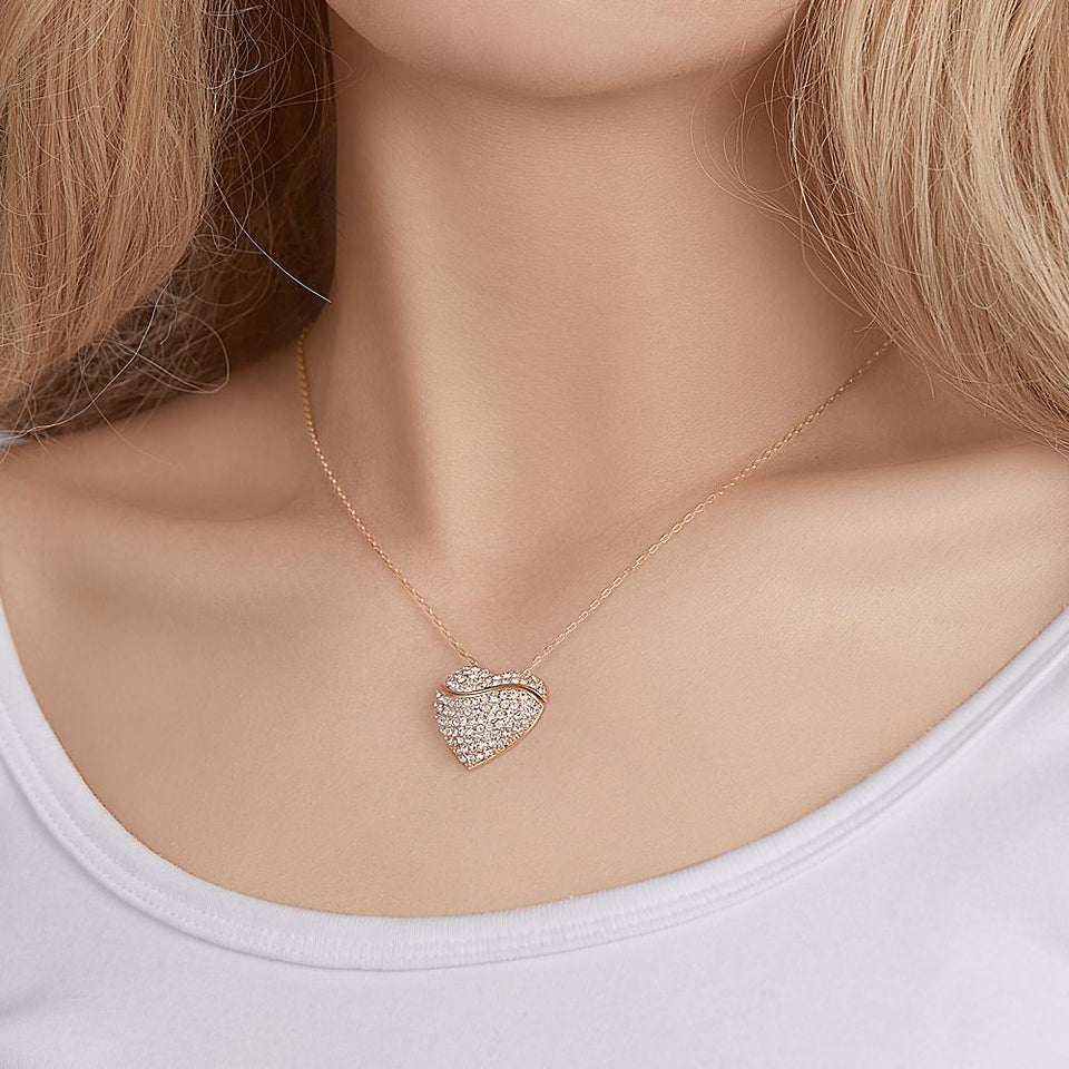 Personalized Engraved Openable Message Necklace