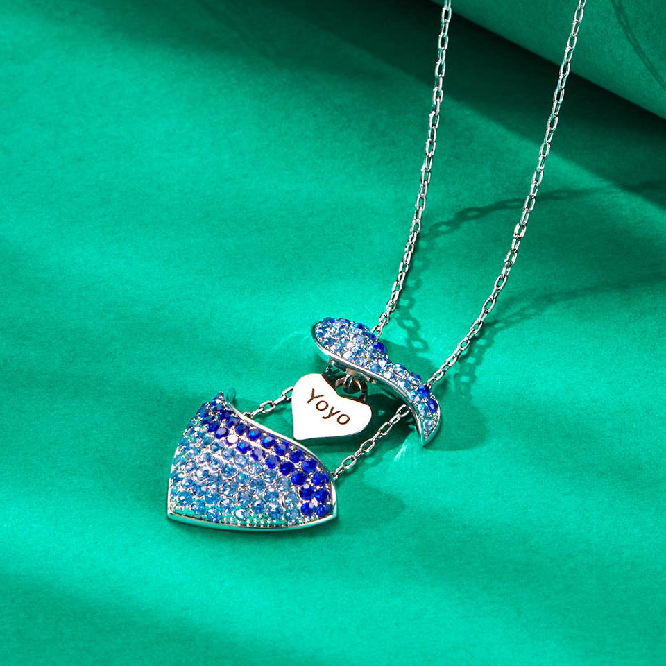 Personalized Engraved Openable Message Necklace