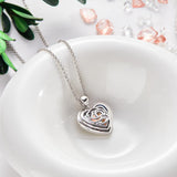 Personalized Photo Engraved Heart Locket Rose Charm