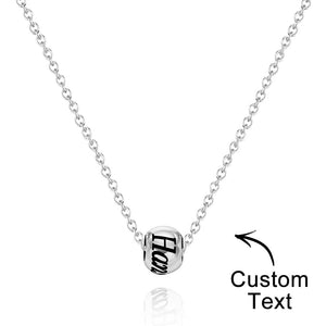 Engraved Necklace Optional Bead Charm Optional Bead Charm - gift for who lost a loved one - Personalized Necklace