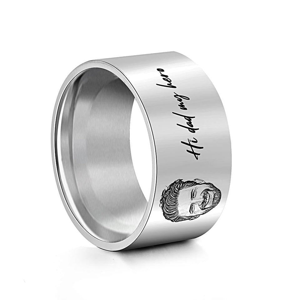 Photo Engraved Words - Personalized Ring