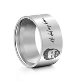 Photo Engraved Words - Personalized Ring