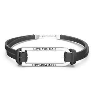 Any Text - Personalized Engraved Bracelet for Lover