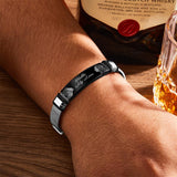 Hello My Love - Personalized Couple Engraved Mens Bracelet