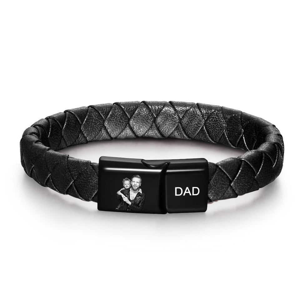 Any Photo - Personalized Photo Engraved Bracelet