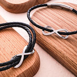 Any Names - Personalized Couple Infinity Sign Bracelet