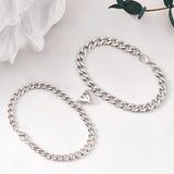 Any Name - Personalized Couple Engraved Magnetic Bracelet