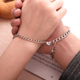 Any Name - Personalized Couple Engraved Magnetic Bracelet