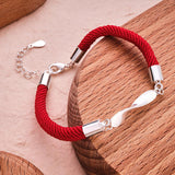 Any Names - Personalized Couple Engraved Rope Bracelet