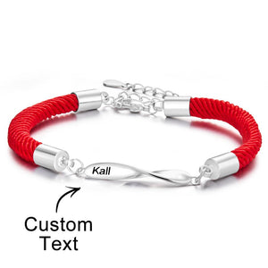 Any Names - Personalized Couple Engraved Rope Bracelet