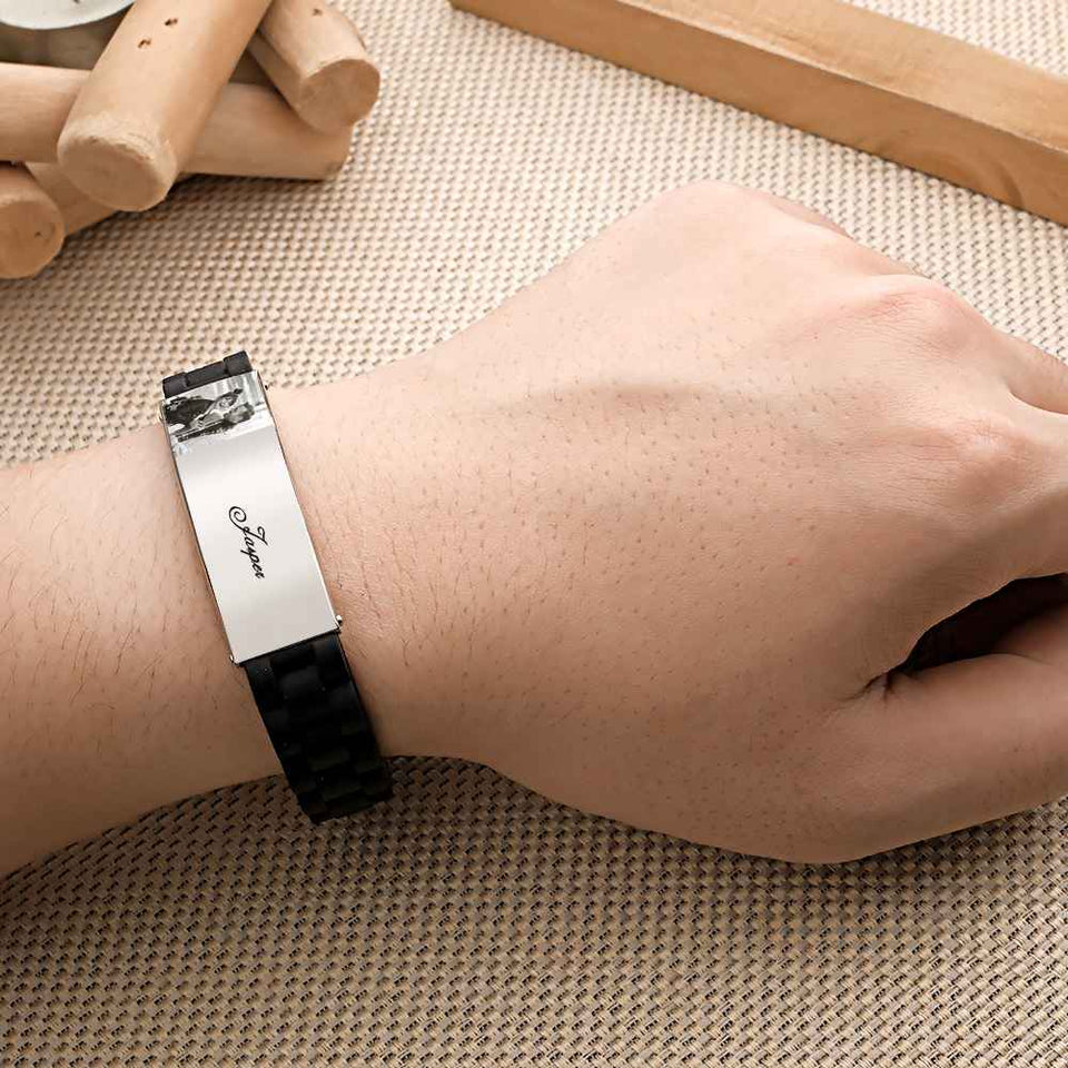 Any Photos - Personalized Couple Photo Bracelet