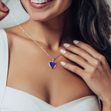 I Love You Forever - Personalized Photo Heart Mood Locket Necklace