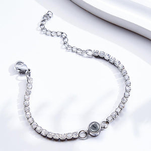 Personalized Diamonds Photo Projection Charm