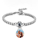 Personalized Diamonds Photo Projection Charm