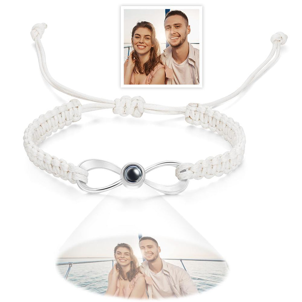 Personalized Infinity Projection Photo Charm