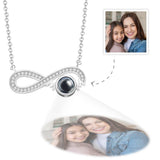 Gift for who lost a loved one - Personalized Infinity Symbol Projection Charm