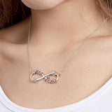 Gift for who lost a loved one - Personalized Infinity Symbol Engraved Charm