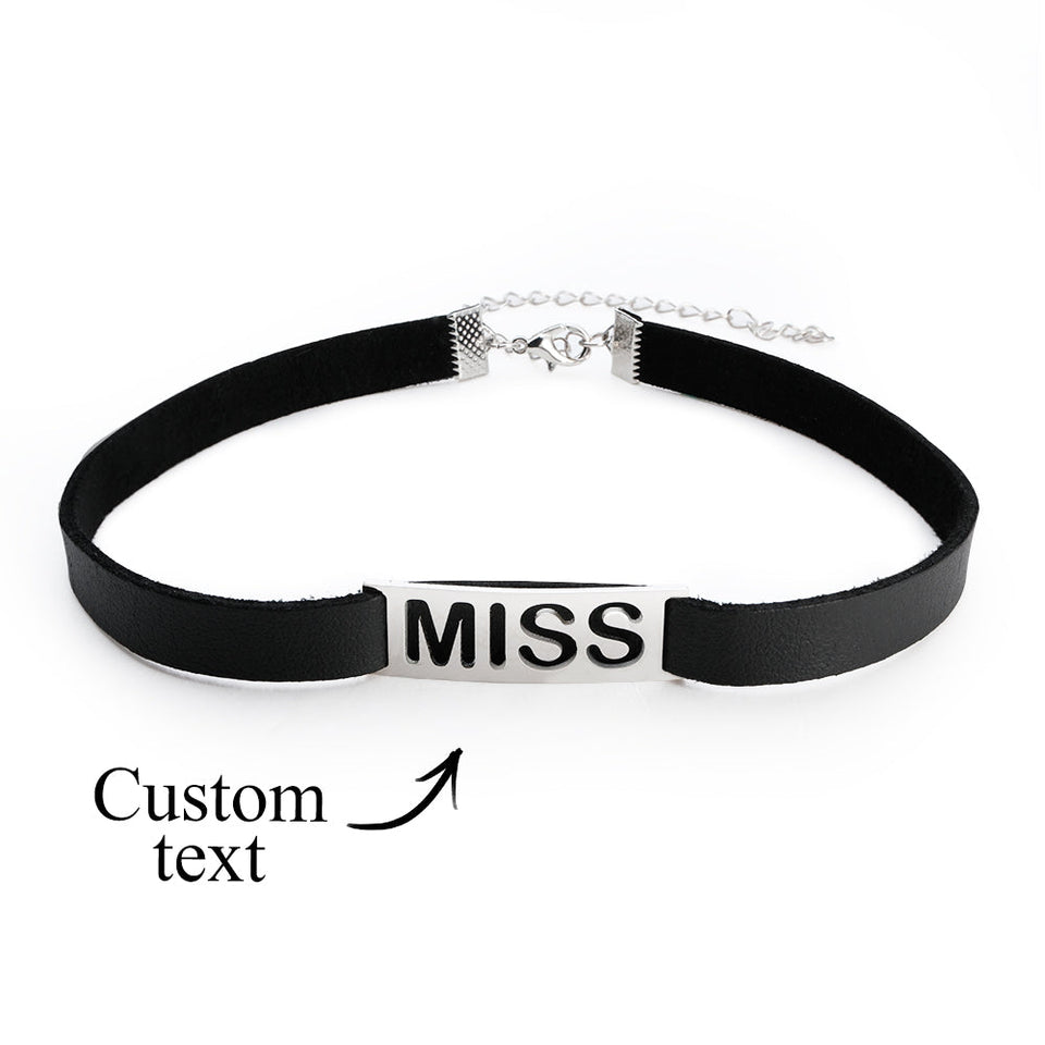 Fashion Gift - Personalized Hollow Text Choker