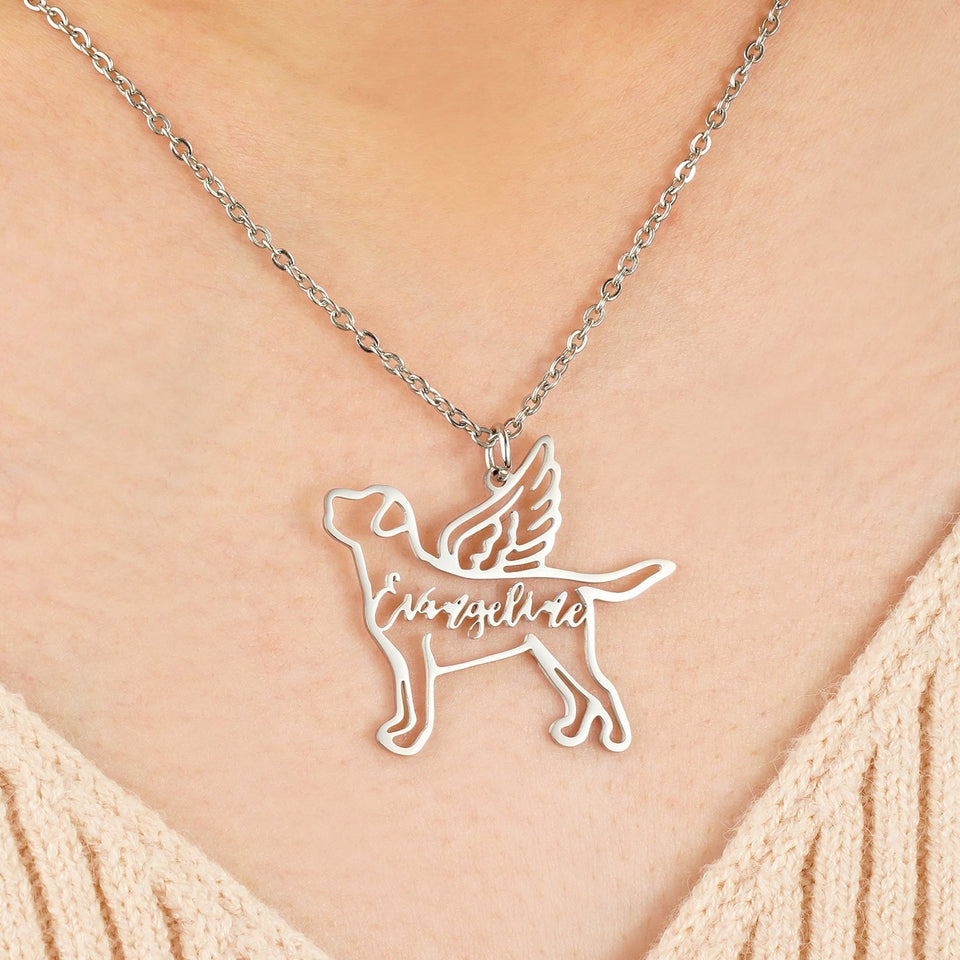Personalized Dog Engraved Pet Memorial Charm