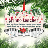 Teacher Gift Piano Teacher Teacher - Medallion Aluminium Ornament (Printed On Both Sides) 1122