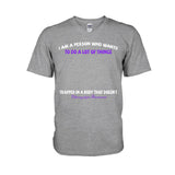 Je suis une personne qui veut faire plein de choses - T-shirt et sweat à capuche personnalisés pour la sensibilisation à la fibromyalgie