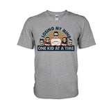 Losing My Mind One Kid At A Time - Gift for dad, dad - Personalized T-shirt And Hoodie